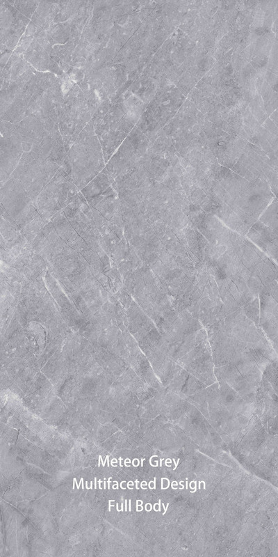 600X1200mm Imitazione di pietra moderna Piastrelle di porcellana vetrata grigia per stanze interne / esterne