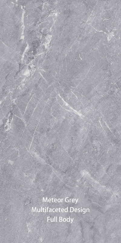600X1200mm Imitazione di pietra moderna Piastrelle di porcellana vetrata grigia per stanze interne / esterne