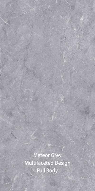 600X1200mm Imitazione di pietra moderna Piastrelle di porcellana vetrata grigia per stanze interne / esterne