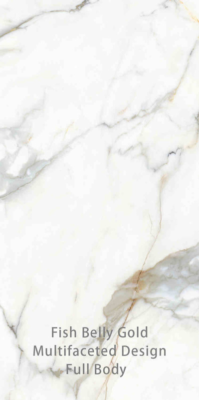 Bianco e oro 900x1800MM Piastrelle di porcellana di superficie rocciosa per decorazioni moderne