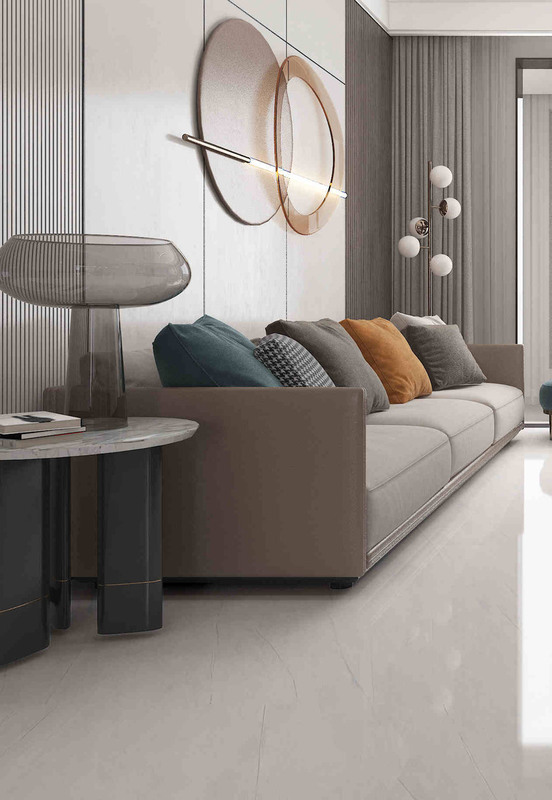 Piastrelle di porcellana eleganti in stile moderno con effetto di pietra 600x1200mm in finitura matt/brillante